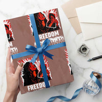 Freedom Iran Women Revolution 2026 Wrapping Paper Roll Lighting Cigarette with Burning Portrait Graphic