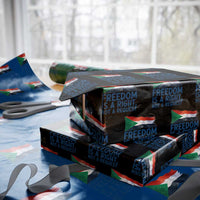 Freedom Is a Right Not a Request Wrapping Paper Roll Sudan Flag Human Rights Supporters - Wonder Print Shop