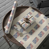 Freedom Is Worth Fighting For Wrapping Paper Roll USA Flag America True Patriot - Wonder Print Shop