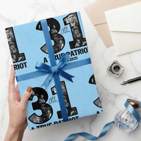 Freedom Number 31 Tribute Graphic Wrapping Paper Roll Thank You Charlie Kirk A True Patriot Memorial - Wonder Print Shop