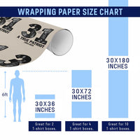 Freedom Number 31 Tribute Graphic Wrapping Paper Roll Thank You Charlie Kirk A True Patriot Memorial - Wonder Print Shop
