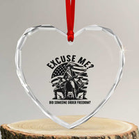 Freedom Resist Protest Civil Rights Heart Crystal Glass Ornament Excuse Me Did Someone Order Freedom