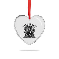 Freedom Resist Protest Civil Rights Heart Crystal Glass Ornament Excuse Me Did Someone Order Freedom