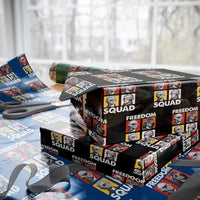 Freedom Squad Founding Fathers Wrapping Paper Roll American Revolution 4th of July