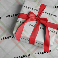 Freedom Statement Wrapping Paper Roll Free Speech Charlie Kirk Tribute - Wonder Print Shop