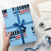 Freedom This Is The Turning Point Wrapping Paper Roll True Patriot Liberty Defender American Flag - Wonder Print Shop