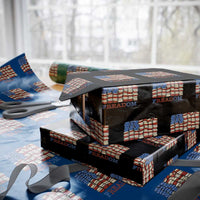 Freedom to Read Books Freadom Wrapping Paper Roll USA Flag Patriotic Library Book Lover
