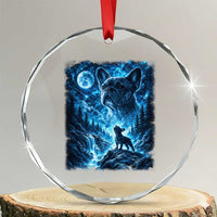 French Bulldog Howling To The Moon Crystal Glass Ornament Vintage Graphic Dog Lovers Silly Frenchy Bulldog Mom