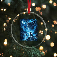 French Bulldog Howling To The Moon Crystal Glass Ornament Vintage Graphic Dog Lovers Silly Frenchy Bulldog Mom