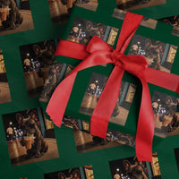 French Bulldog Iced Coffee Wrapping Paper Roll Grunge Frenchie Graphic Funny Dog Lover