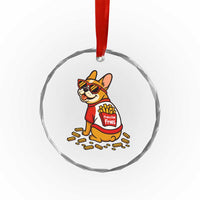 Frenchie Fries Crystal Glass Ornament Funny French Bulldog Lover Gift TS12