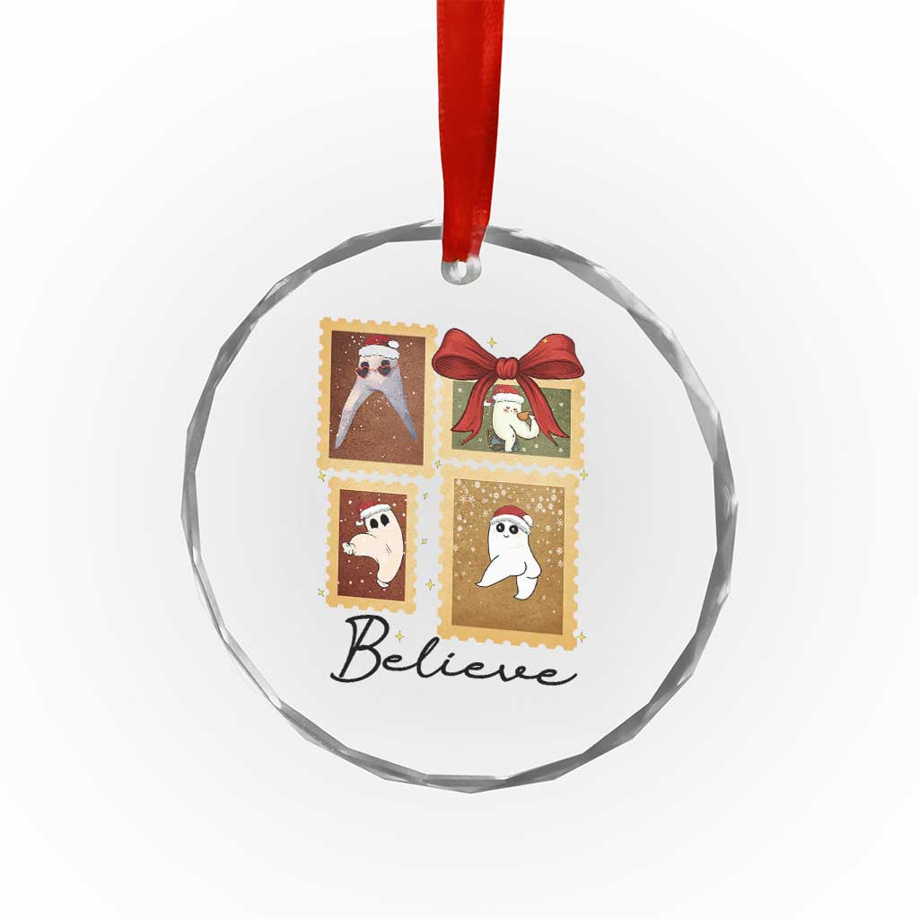 Fresno Nightcrawler Cryptid Christmas Believe Gift Crystal Glass Ornament - Wonder Print Shop