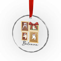 Fresno Nightcrawler Cryptid Christmas Believe Gift Crystal Glass Ornament - Wonder Print Shop