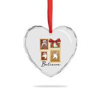 Fresno Nightcrawler Cryptid Christmas Believe Gift Heart Crystal Glass Ornament - Wonder Print Shop