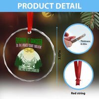Fresno Nightcrawler Crystal Glass Ornament Everyone Is Gangster Til The Pants Start Walkin - Wonder Print Shop