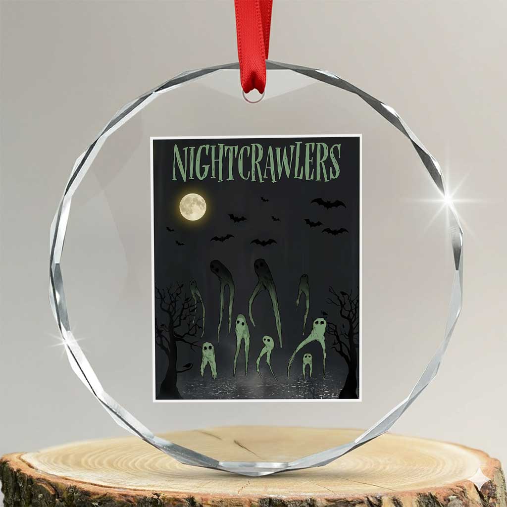 Fresno Nightcrawlers Crystal Glass Ornament Gothic Cryptid Horror Fan Gift - Wonder Print Shop