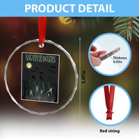 Fresno Nightcrawlers Crystal Glass Ornament Gothic Cryptid Horror Fan Gift - Wonder Print Shop