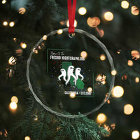 Fresno Nightcrawlers Crystal Glass Ornament Home Of California Cryptid Gift - Wonder Print Shop