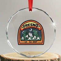 Fresno Nightcrawlers Folklore Gift Crystal Glass Ornament Home Of California Cryptids - Wonder Print Shop