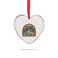 Fresno Nightcrawlers Folklore Gift Heart Crystal Glass Ornament Home Of California Cryptids - Wonder Print Shop