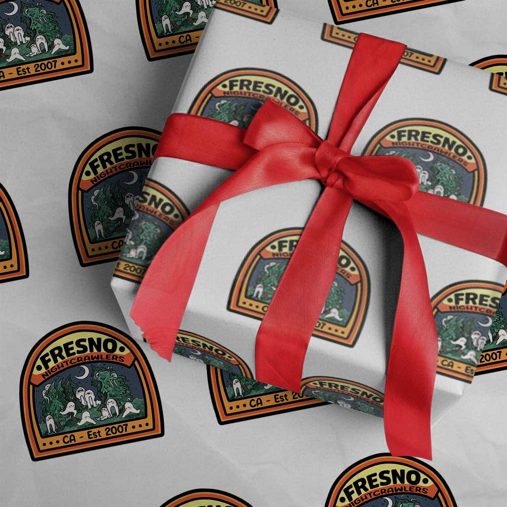 Fresno Nightcrawlers Folklore Gift Wrapping Paper Roll Home Of California Cryptids - Wonder Print Shop