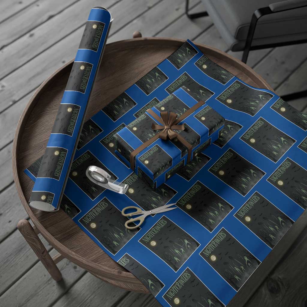 Fresno Nightcrawlers Wrapping Paper Roll Gothic Cryptid Horror Fan Gift - Wonder Print Shop