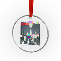Fresno Nightkittens Nightcrawler Crystal Glass Ornament Funny Horror Cat Cryptid Lover Gift - Wonder Print Shop