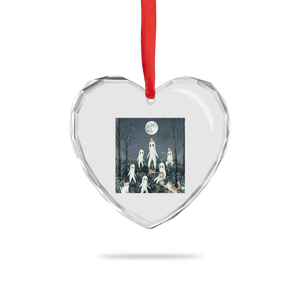 Fresno Nightkittens Nightcrawler Heart Crystal Glass Ornament Funny Horror Cat Cryptid Lover Gift - Wonder Print Shop