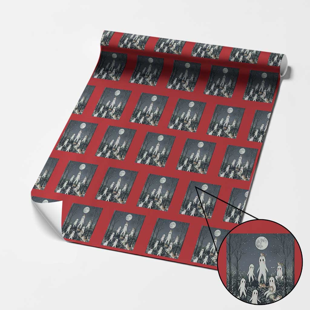Fresno Nightkittens Nightcrawler Wrapping Paper Roll Funny Horror Cat Cryptid Lover Gift - Wonder Print Shop