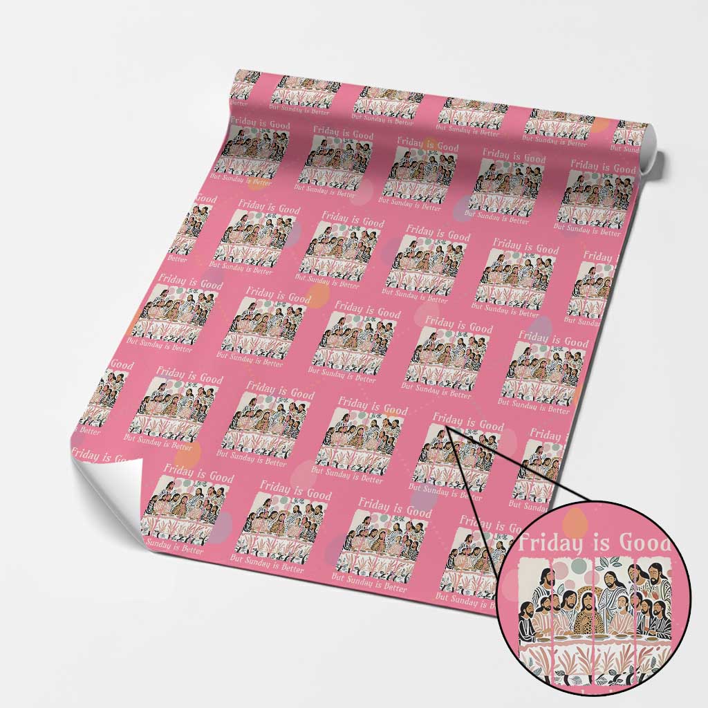 Friday is Good Sunday is Better Wrapping Paper Roll Christian Jesus Easter