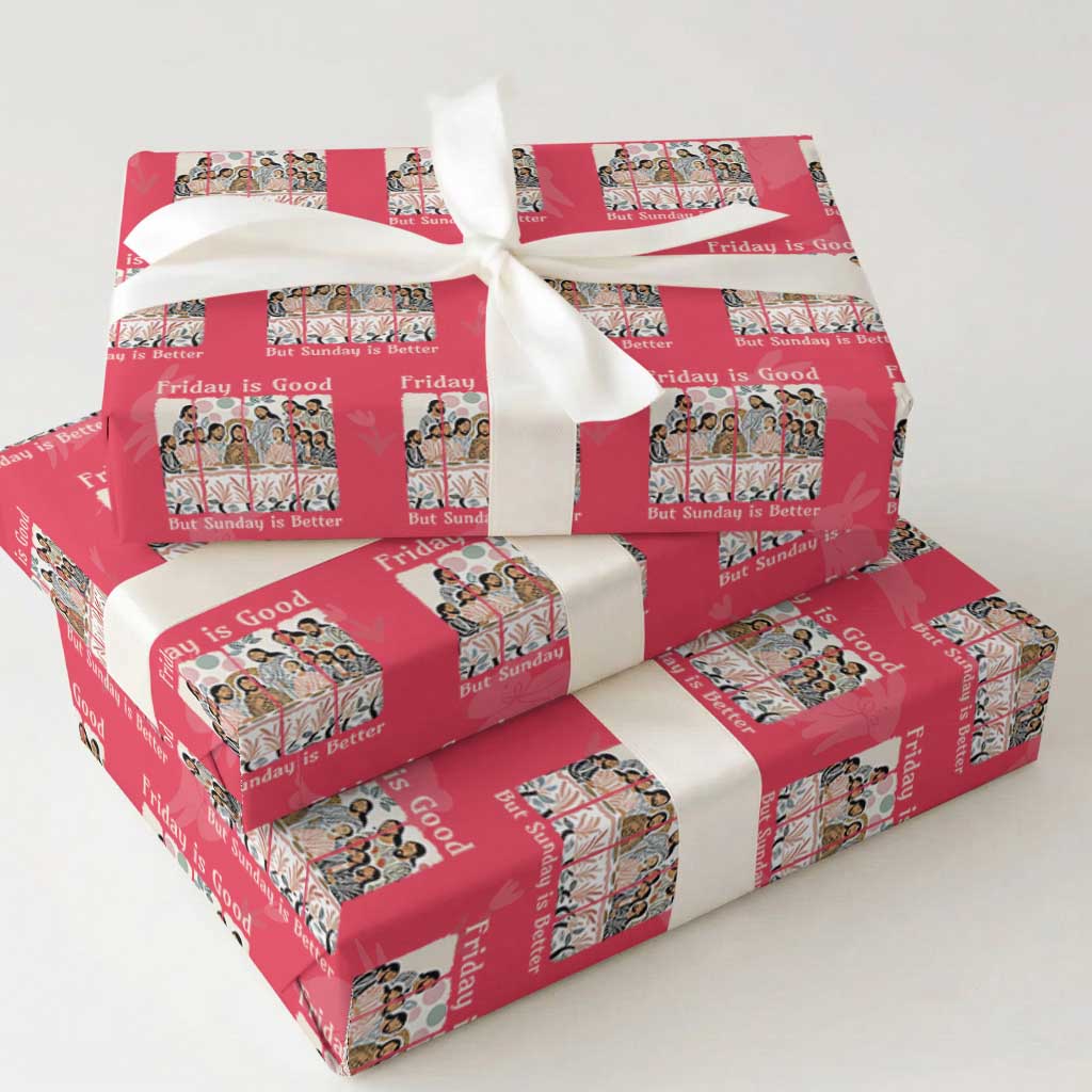 Friday is Good Sunday is Better Wrapping Paper Roll Christian Jesus Easter