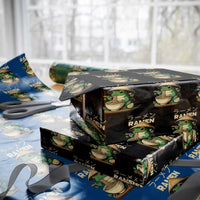 Frog Eating Ramen Wrapping Paper Roll Funny Japanese Food Lover Anime - Wonder Print Shop