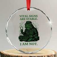 Frog Medic Crystal Glass Ornament Funny Animal EMT Emergency Health Workers
