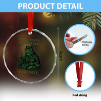 Frog Medic Crystal Glass Ornament Funny Animal EMT Emergency Health Workers