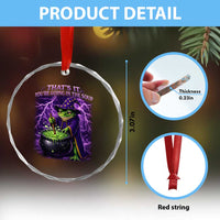 Frog Meme Crystal Glass Ornament Vintage Graphic Thats It Youre Going In The Soup