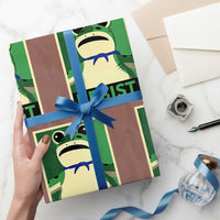 Frog Resist Poster Graphic Wrapping Paper Roll Portland Resistance Protest Minimalist - Wonder Print Shop