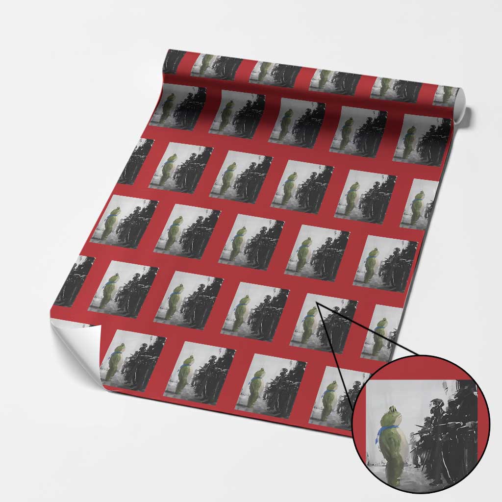 Frog Resist Wrapping Paper Roll Free Portland Oregon Freedom Fighters - Wonder Print Shop