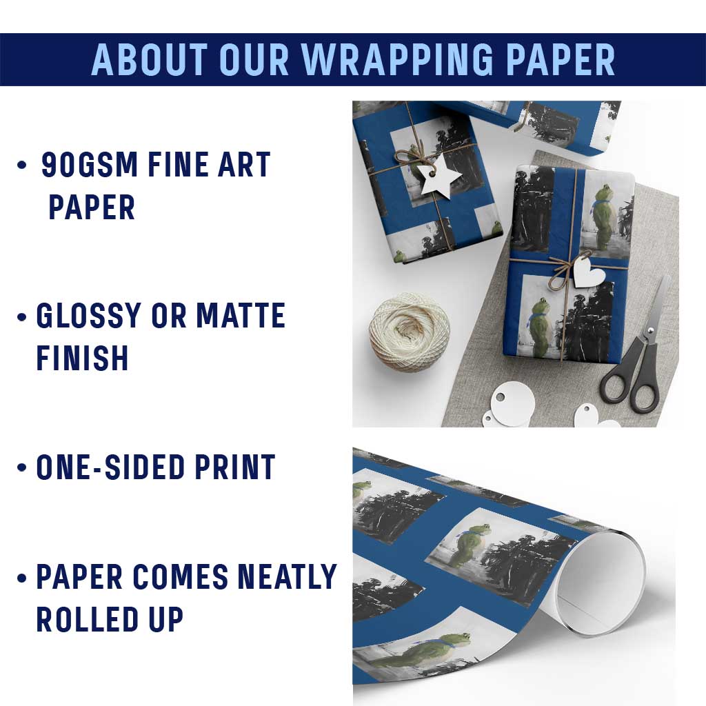 Frog Resist Wrapping Paper Roll Free Portland Oregon Freedom Fighters - Wonder Print Shop