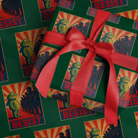 Frog Resist Wrapping Paper Roll Free Portland Oregon Poster Graphic Freedom Fighters - Wonder Print Shop