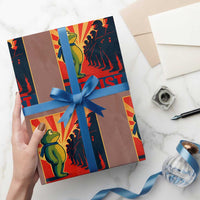 Frog Resist Wrapping Paper Roll Free Portland Oregon Poster Graphic Freedom Fighters - Wonder Print Shop