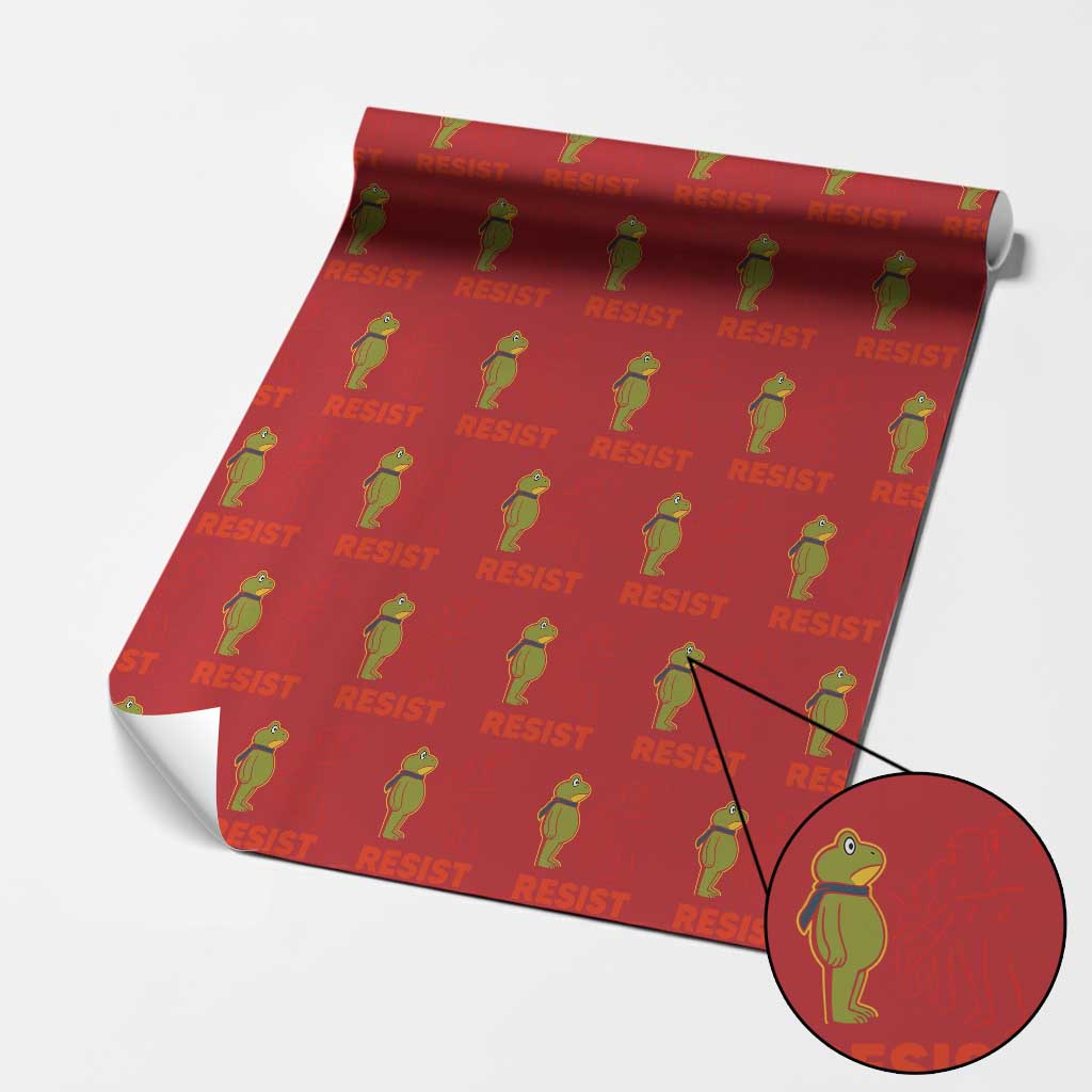 Frog Resist Wrapping Paper Roll Free Portland Political Satire - Wonder Print Shop