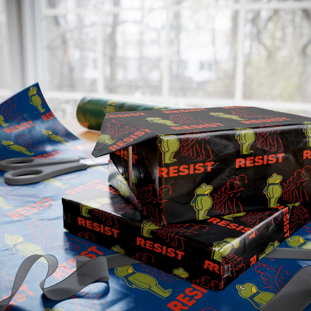 Frog Resist Wrapping Paper Roll Free Portland Political Satire - Wonder Print Shop
