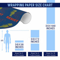 Frog Resist Wrapping Paper Roll Free Portland Political Satire - Wonder Print Shop