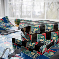 Frog Resist Wrapping Paper Roll Portland Frog Raised Fist Poster Graphic - Wonder Print Shop