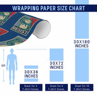 Frog Resist Wrapping Paper Roll Portland Frog Raised Fist Poster Graphic - Wonder Print Shop