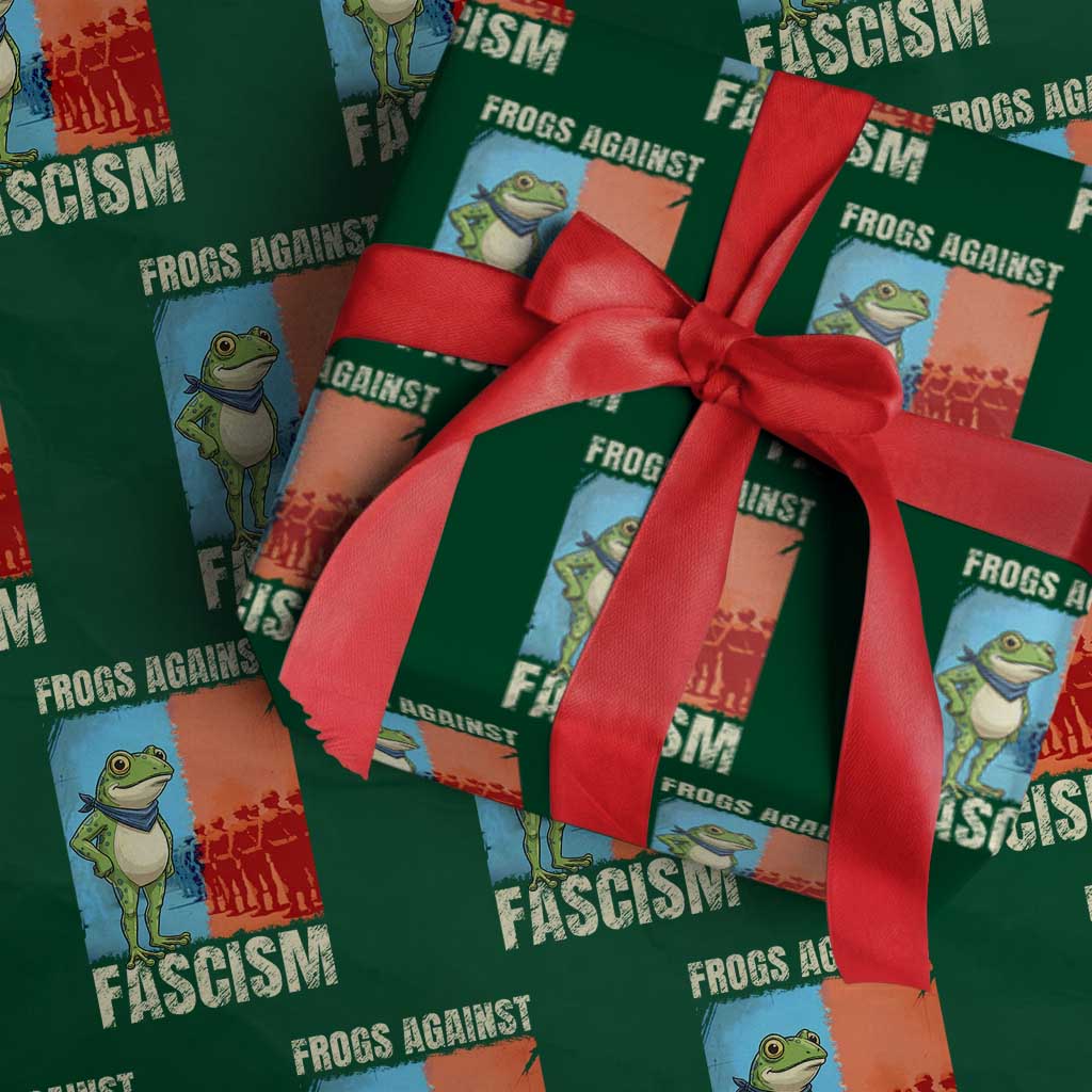 Frogs Against Fascism Wrapping Paper Roll Portland Protest Vintage Meme Gift - Wonder Print Shop