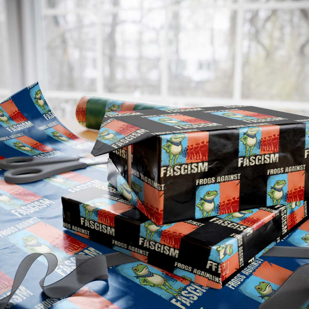 Frogs Against Fascism Wrapping Paper Roll Portland Protest Vintage Meme Gift - Wonder Print Shop