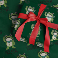 Frogs Against Fascism Wrapping Paper Roll Portland Resist Protest Antifascist - Wonder Print Shop