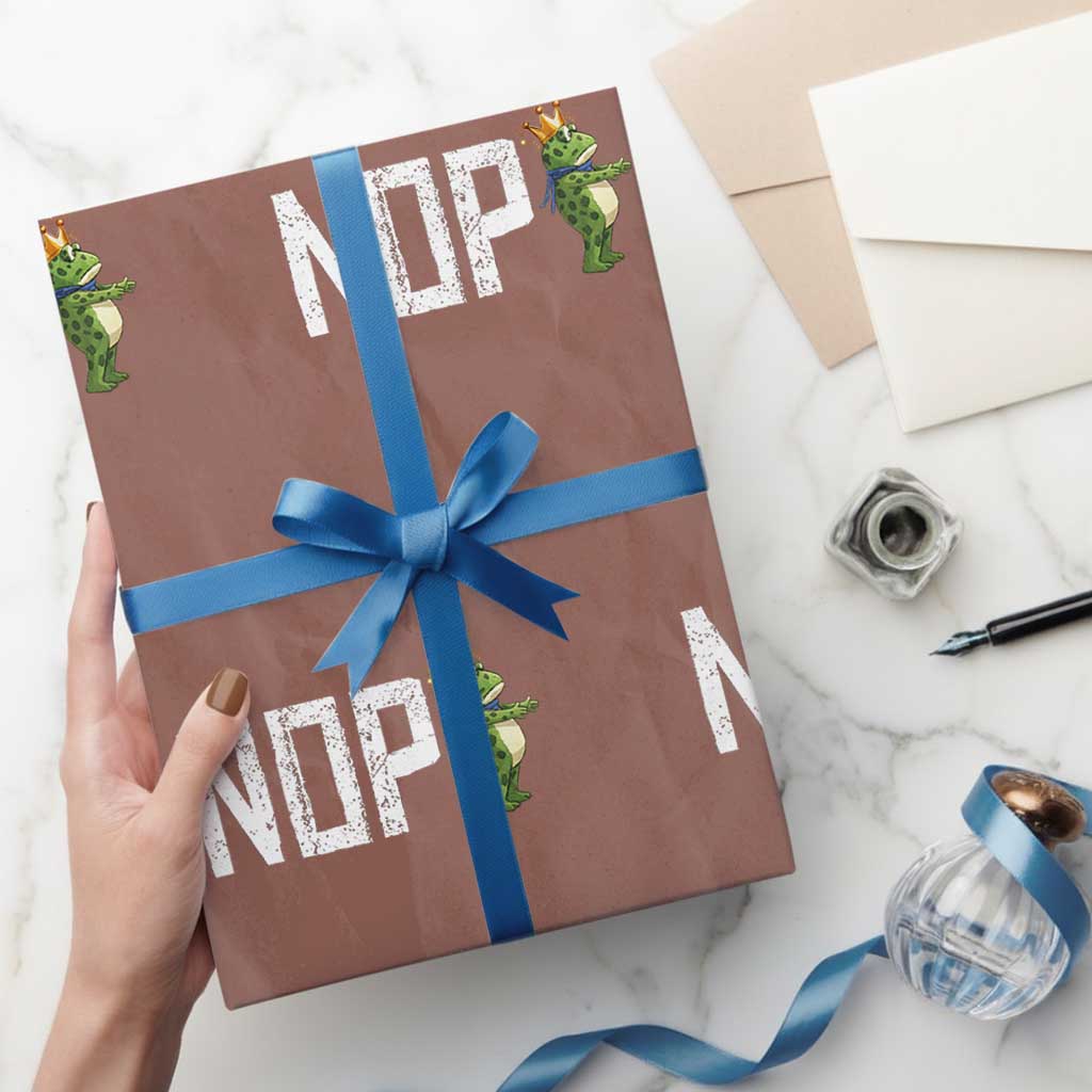 Frogs Resist Wrapping Paper Roll No Kings In America Political 2025 - Wonder Print Shop