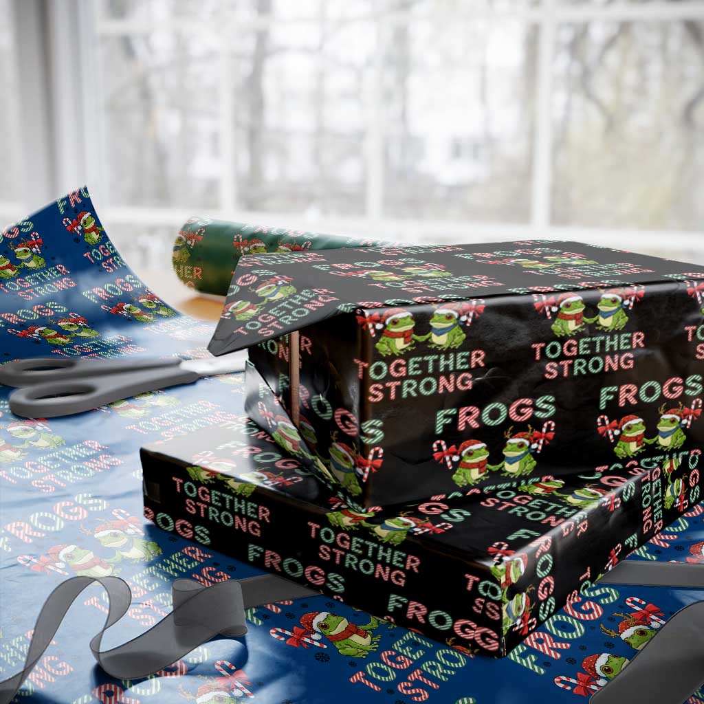 Frogs Together Strong Wrapping Paper Roll Funny Portland Xmas Resist Gift - Wonder Print Shop